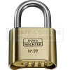Burg Wächter cijferhangslot 99NI50SB, zeewaterbestendig met 4-cijferige code 